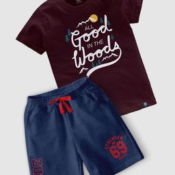 CODEZ Boys Printed T-shirt with Shorts-picture-13