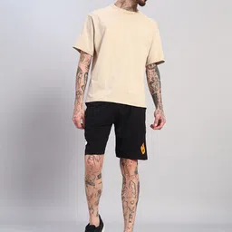 GRIFFEL Men Graphic Print Loose Fit High-Rise Sports Shorts with Antimicrobial Technology image 5