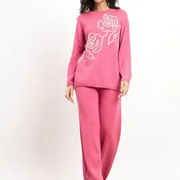 SALT ATTIRE Liana Floral Embroidered Top With Trousers-picture-11