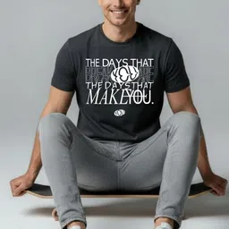 HERE&NOW Men Typography Printed Bio Finish T-shirt image 5