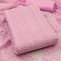 rangtulika ethnics Rangtulika Ethnic Motifs Embroidered Unstitched Dress Material-picture-36