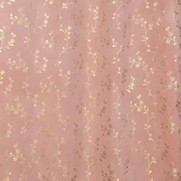 GEET CREATIONS Pink & Beige Floral Door Curtain image 2