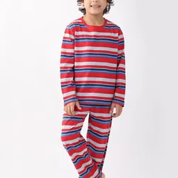 Anthrilo Boys Striped Night suit-image-29
