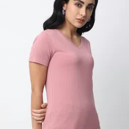 R&B V-Neck Cotton Relaxed Fit T-shirt image 3