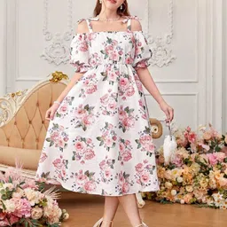 Billion Women Floral Printed Fit & Flare Dress-picture-16