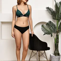 PrettyCat Lightly Padded Non Wired Bralette with Panty Set image 5