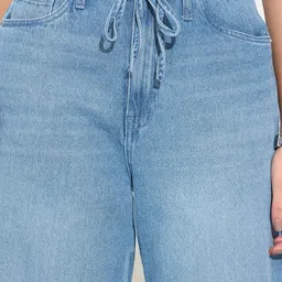 SF JEANS by Pantaloons Women Wide Leg High-Rise Light Fade Jeans image 5