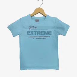 Little funky Unisex Blue Tshirts-image-1