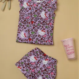 RAINE AND JAINE Girls Printed Night suit-image-78