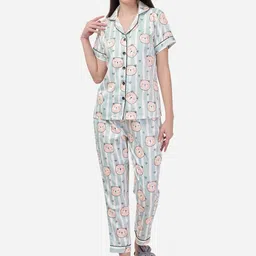 CORSICA Printed Night Suit image 3