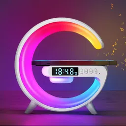 DRUMSTONE 4-in-1 Bluetooth Speaker Lamp with RGB Light, Alarm Clock, Wireless Charging 5 W Bluetooth Party Speaker image 3