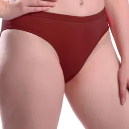 samvar New stylish Orange,Maroon,Blue,Grey,Green Cotton Hipster Multicolor Panties Pack of 5 image 2