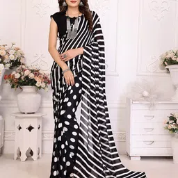Moda Rapido Polka Dot Printed Saree-picture-25