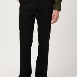 Indian Terrain Men Solid Kansas Regular Fit Mid-Rise Flat-Front Formal Trousers-picture-22