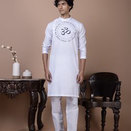 DEVOILER Men Ethnic Motifs Printed Kurta-picture-0