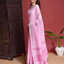 Mitera Zari Saree With Blouse Piece image 3