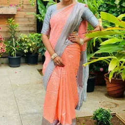 VILLE FASHION Woven Design Zari Art Silk Saree-image-88