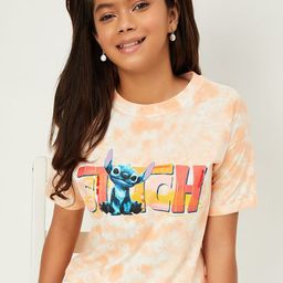 max Girls Typographic Printed Round Neck Cotton T-shirt-picture-38