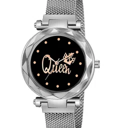 CSAMON Women Printed Dial Analogue Watch - Queen Silver Maganet-picture-34