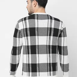 Loopers Men Checked Sweatshirt image 4