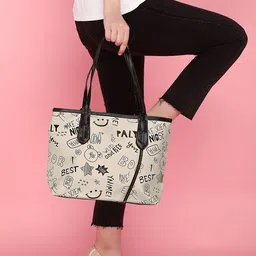 LULU & SKY Women Typography Printed Tote Bag-picture-38
