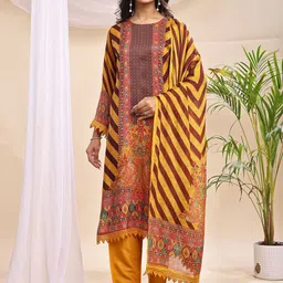 RAGHVENDRA TEXTILES Women Printed Regular Pure Cotton Kurta with Trousers & Dupatta-picture-24