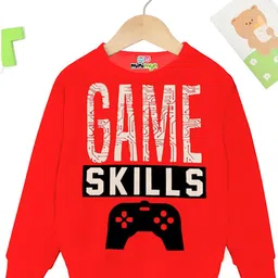 MINI MYN Boys Pack Of 2 Printed Cotton Sweatshirt image 4