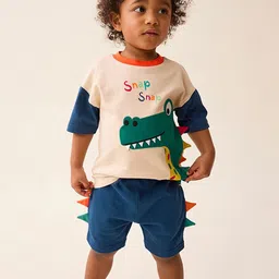 Xsole Boys Printed Round Neck T-Shirt With Shorts-picture-36