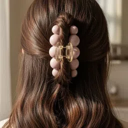 HANDBAG COLLECTION Women Set of 3 Embellished Claw Clip image 3