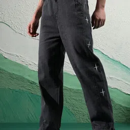 POPCULTR Men Wide Leg Mid-Rise Stretchable Jeans image 3