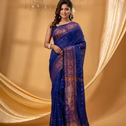 TANTLOOM Ethnic Motifs Taant Saree-image-88