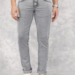 Crimsoune Club Men Slim Fit Heavy Fade Stretchable Jeans-picture-15