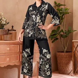 Kaftanize Printed Shirt Collar Tunic & Trousers Co-Ords image 2