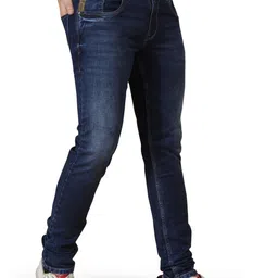 MAD-O-WHAT Men Slim Fit Mid-Rise Light Fade Jeans-image-78