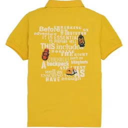 Status Quo Boys Typography Printed Polo Collar T-shirt image 3