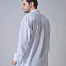 SAMANT CHAUHAN Men Relaxed Fit Abstract Printed Spread Collar Cotton Casual Shirt image 3