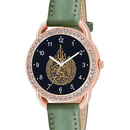 CSAMON Women Embellished Dial & Leather Strap Analogue Watch - C23RG Islamic-picture-12