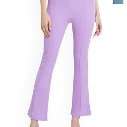 MIXFIT Women Pack Of 2 Flared Mid-Rise Trousers-image-58