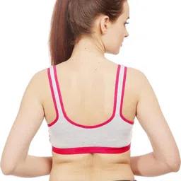 Samvar Pink Cotton Non-Wired Non Padded Minimizer Bra image 3