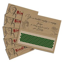 Comet Busters Set Of 5 Traditional Bindis - Dark Green-picture-42
