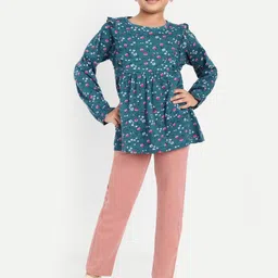 Nino Togs Girls Printed Top with Trousers-image-55