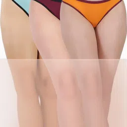 ORLIZEA Pack of 3 Women Low-Rise Cotton Blend Thongs-picture-22