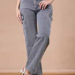 V-Mart Women Regular Fit Mid-Rise Light Fade Cotton Jeans-picture-51