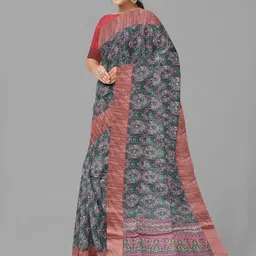 The Chennai Silks Floral Zari Saree image 2