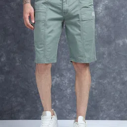 The Roadster Lifestyle Co. Men Relaxed-Fit Cotton Cargo Shorts-picture-32