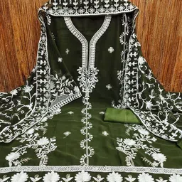 Maroosh Embroidered Unstitched Dress Material image 3