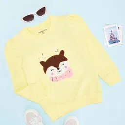Pantaloons Junior Girls Graphic Printed Sweatshirt-image-19