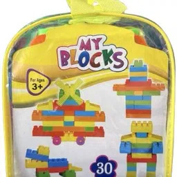 lnrm 30 Pieces Multicolor Building Blocks Set for Kids image 2