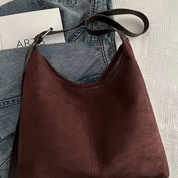 LULU & SKY PU Oversized Bucket Sling Bag with Tasselled-picture-49