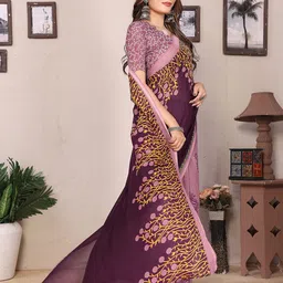 Moda Rapido Ethnic Motifs Printed Half and Half Saree image 2
